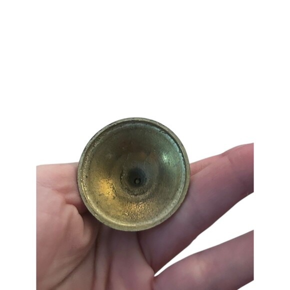 Vtg Mini Brass Teapot Kettle Spoon Fork & Stand Dollhouse Decorative - Picture 9 of 11